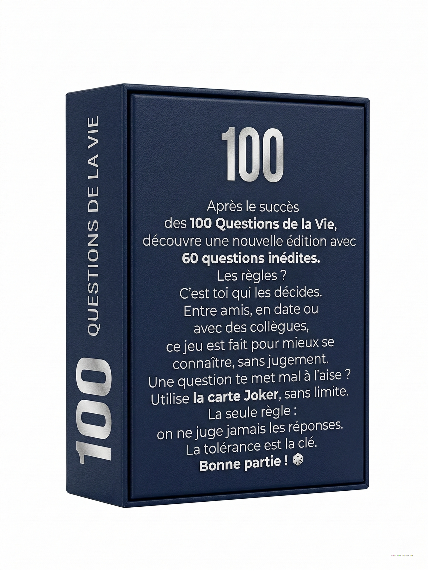 100 Questions de la Vie - Jeu de Cartes V2 - 160 Questions pour Briser la Glace - Cadeau Idéal Soirée, Couple, Famille, Amis - Jeu de Société Fabriqué en France